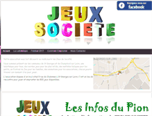 Tablet Screenshot of jeuxetsociete.fr